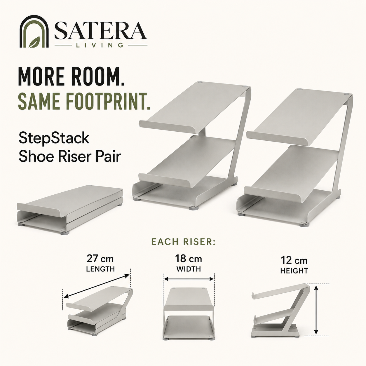 StepStack Shoe Riser Pair