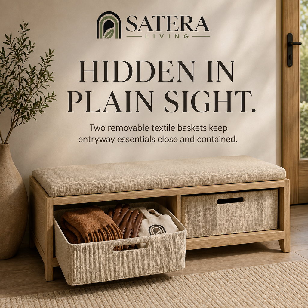 WeaveSeat Entryway Storage Bench