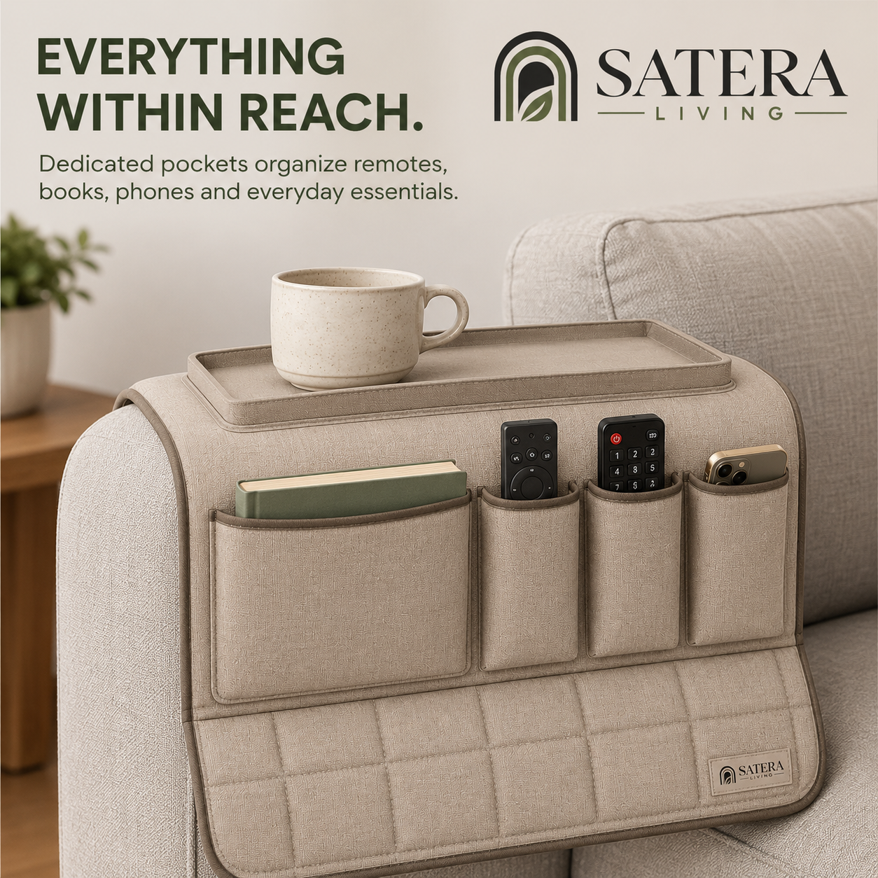 SofaNest Armrest Organizer