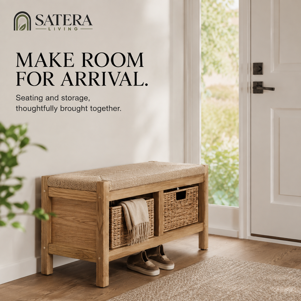 WeaveSeat Entryway Storage Bench