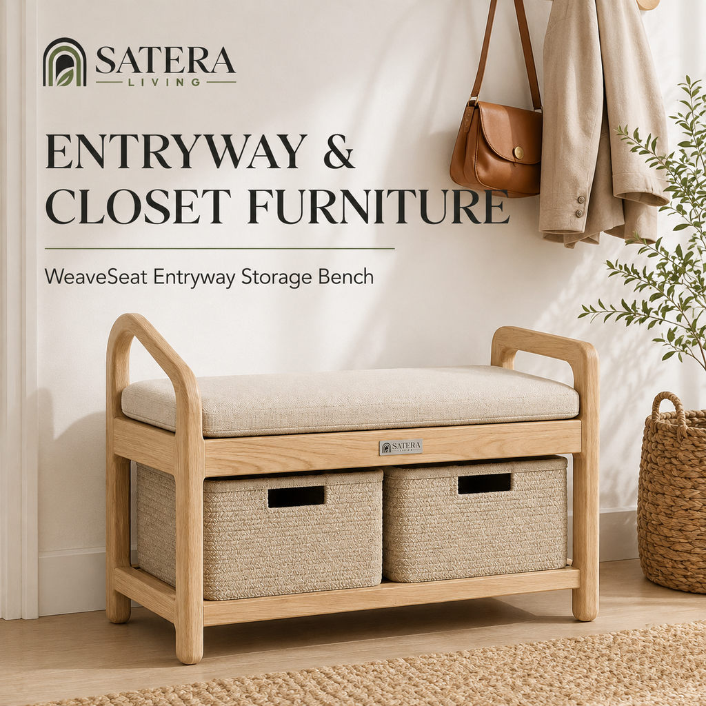 WeaveSeat Entryway Storage Bench