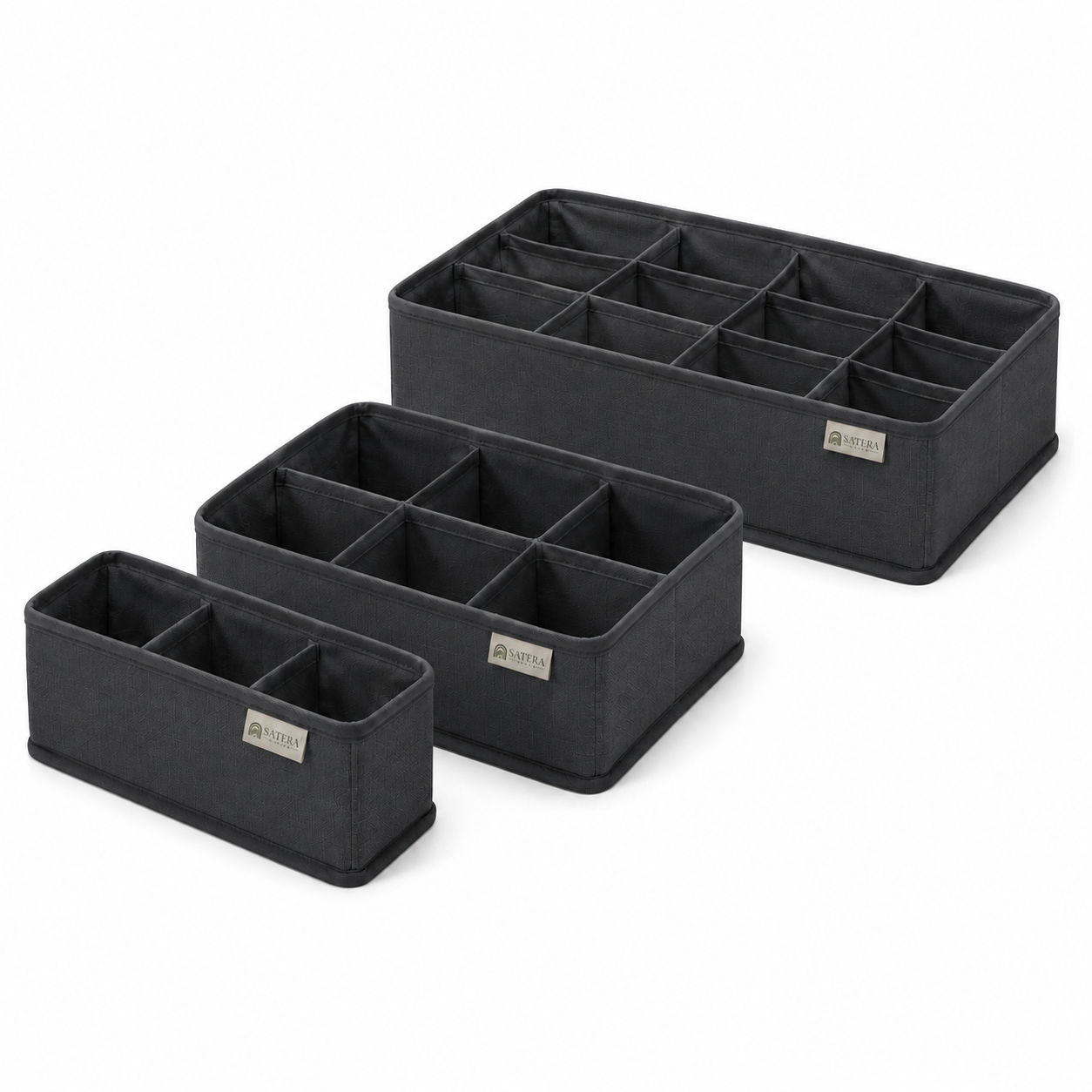 SoftGrid Fabric Drawer Organizer Set