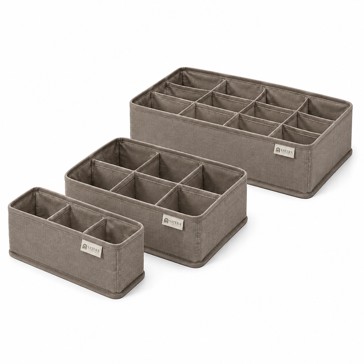 SoftGrid Fabric Drawer Organizer Set
