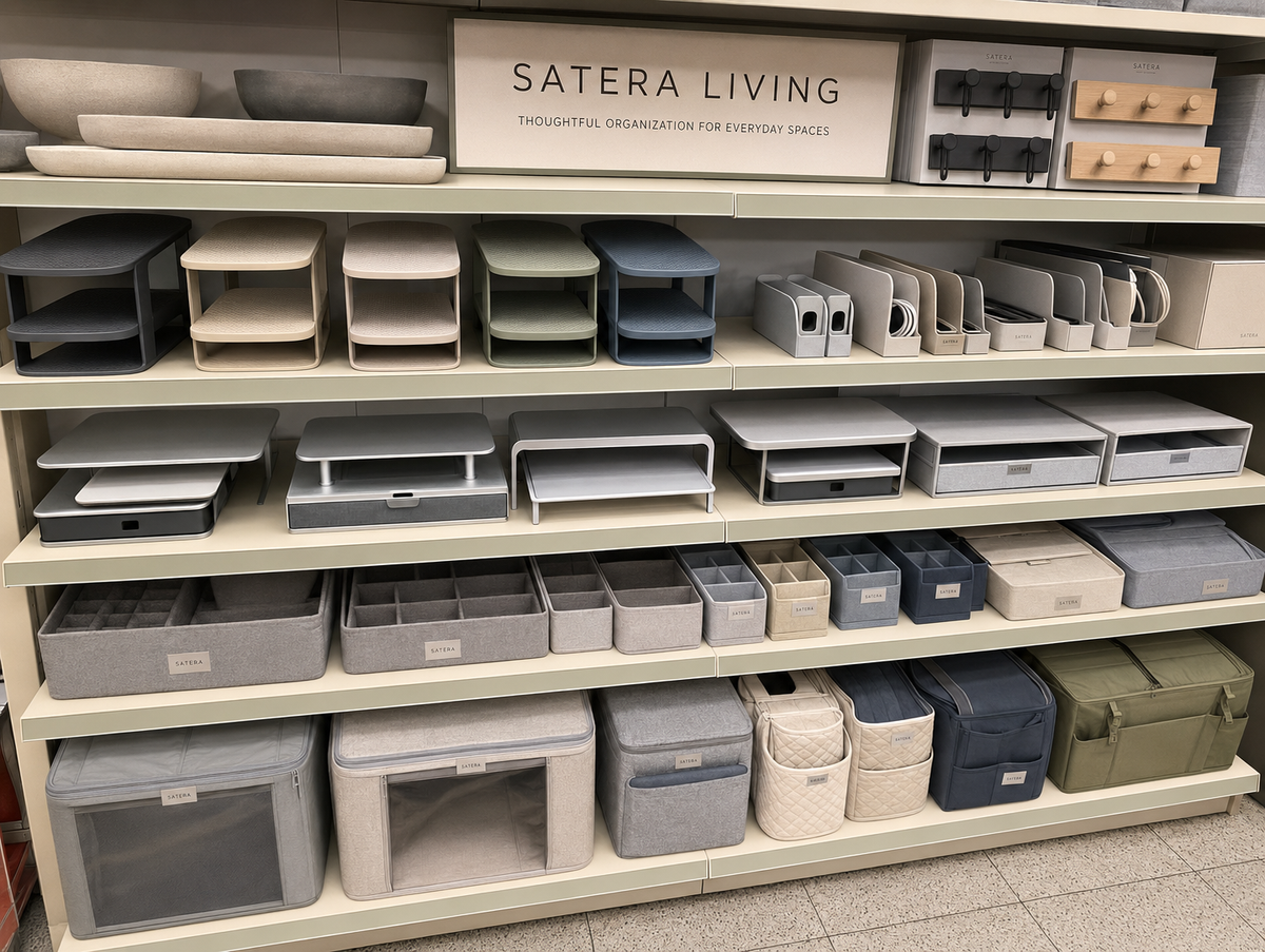 A calm home organized with SATERA LIVING